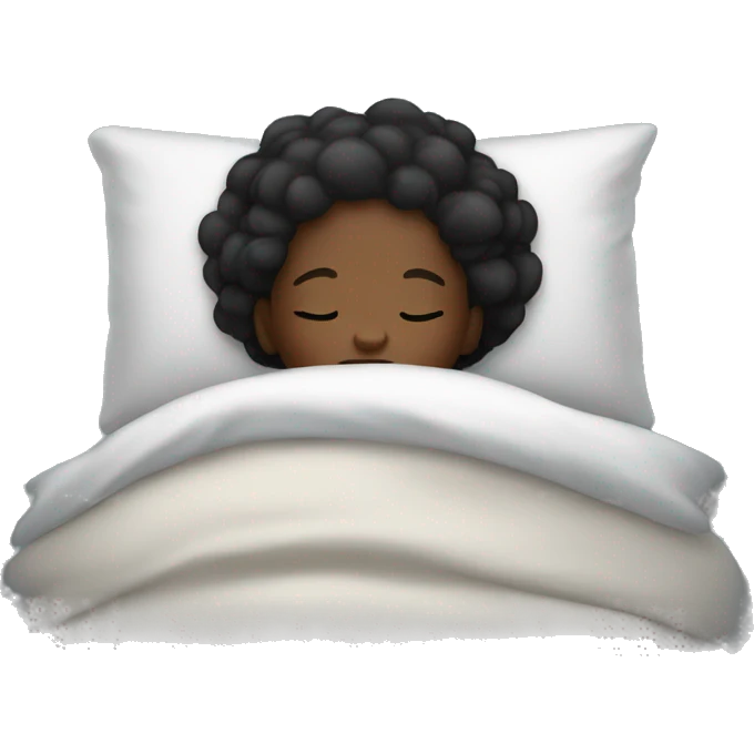 Black girl sleeping emoji