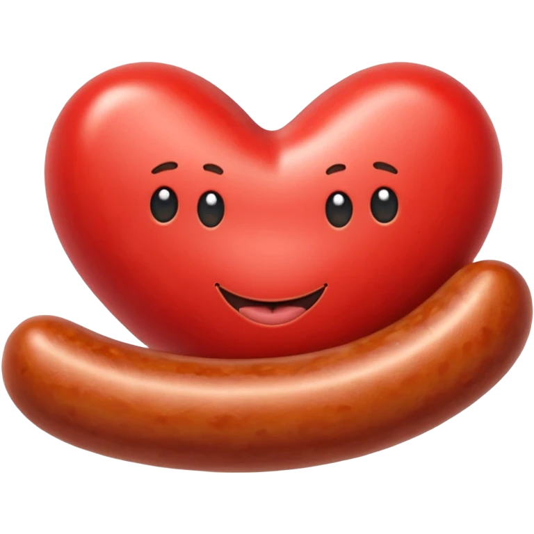 heart shaped sausage (Love) emoji