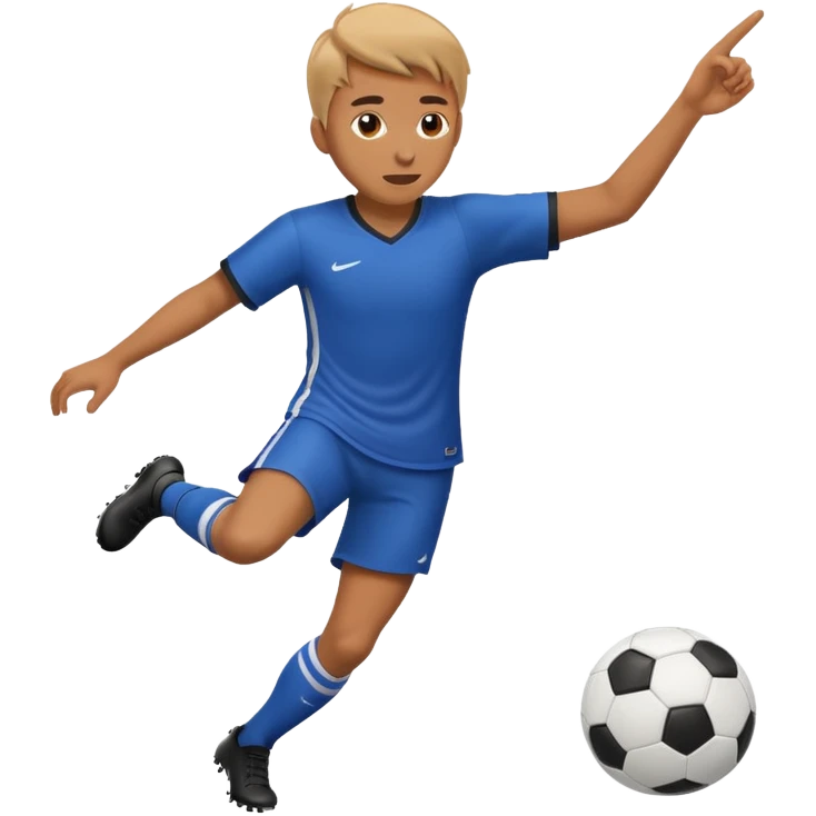 person shooting a soccer bal emoji