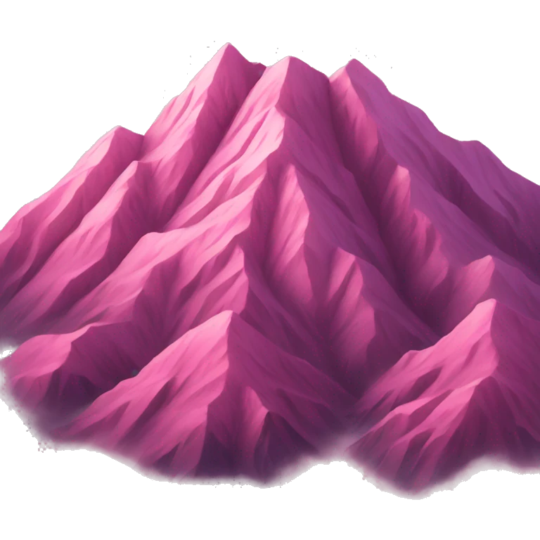Pink moutain emoji