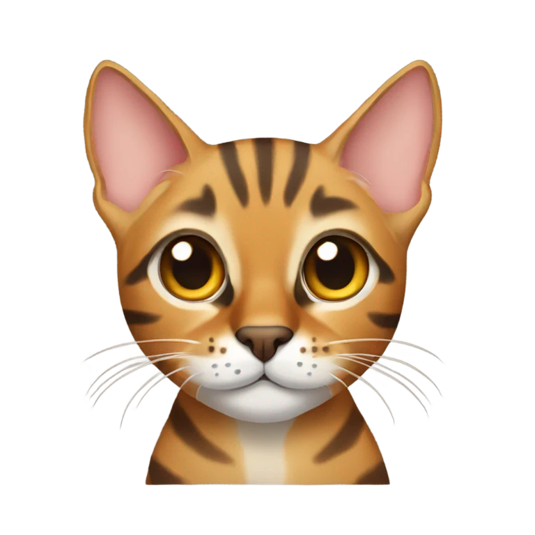 bengal cat sitting  emoji