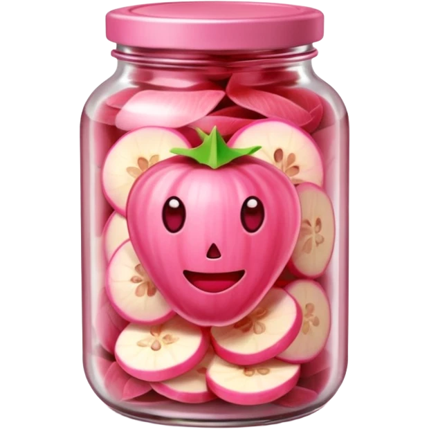 Pink Pickled ginger for sushi emoji