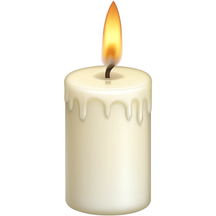 unlit candle with wick emoji