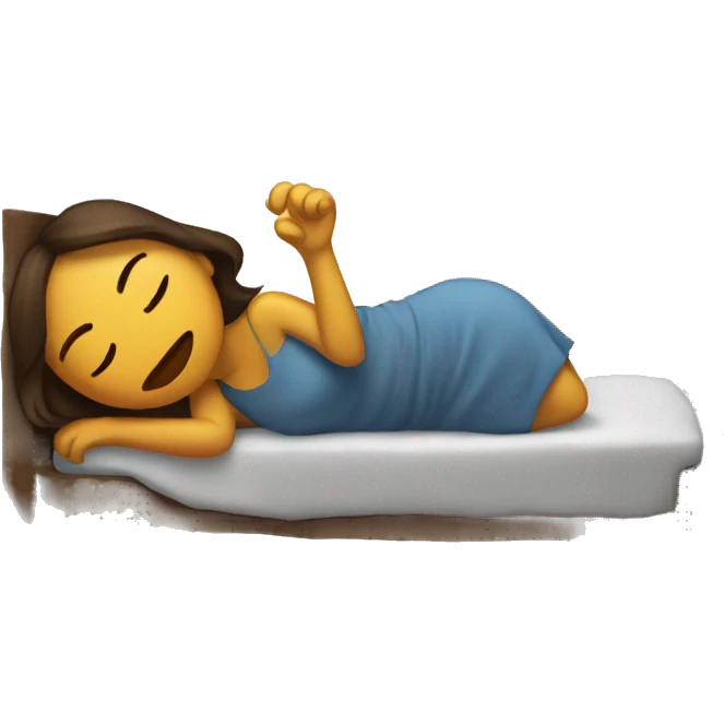 Chica durmiendo emoji