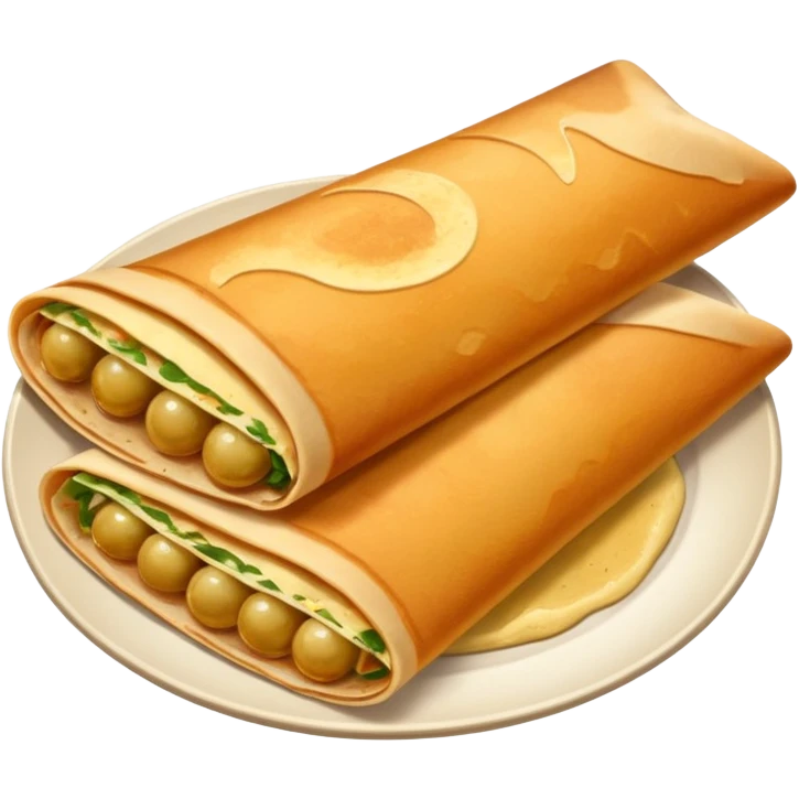 South Indian dish dosa emoji