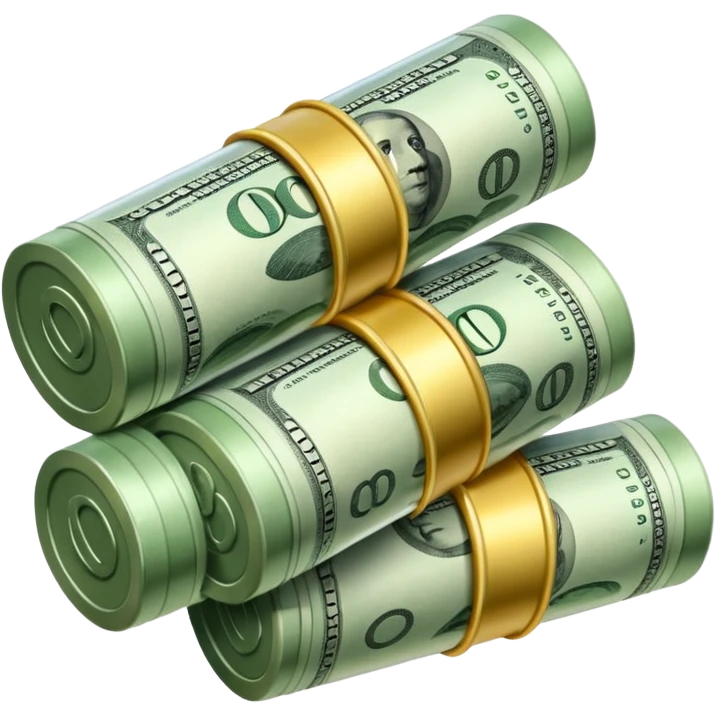 money in tubes emoji