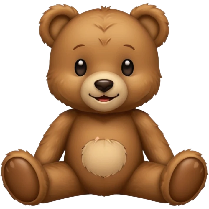 Happy teddy bear emoji