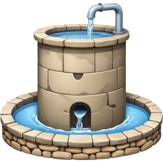 a water well - simple, no roof, no flowing water emoji