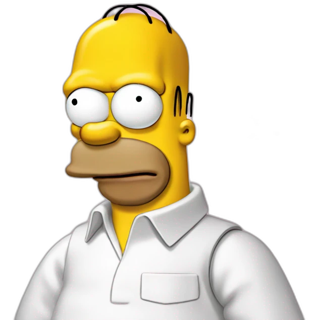 Homer simpson with donuts emoji