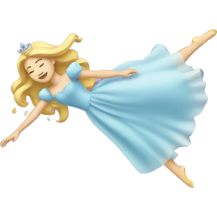 Princess falling over emoji