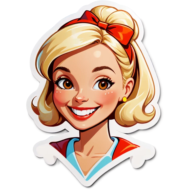 Blonde happy lady emoji