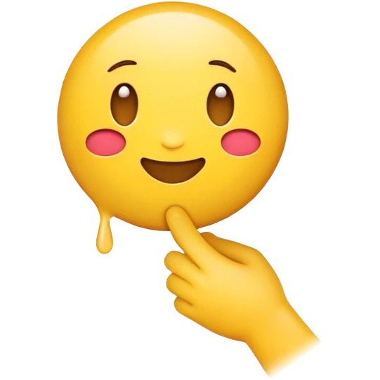 Emoji squeezing with love emoji