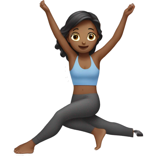 Girl in pilates emoji