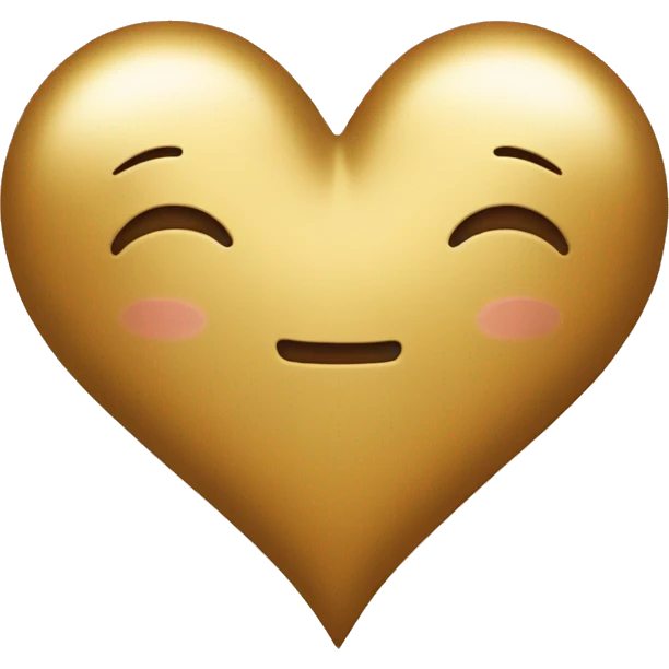 Golden heart emoji