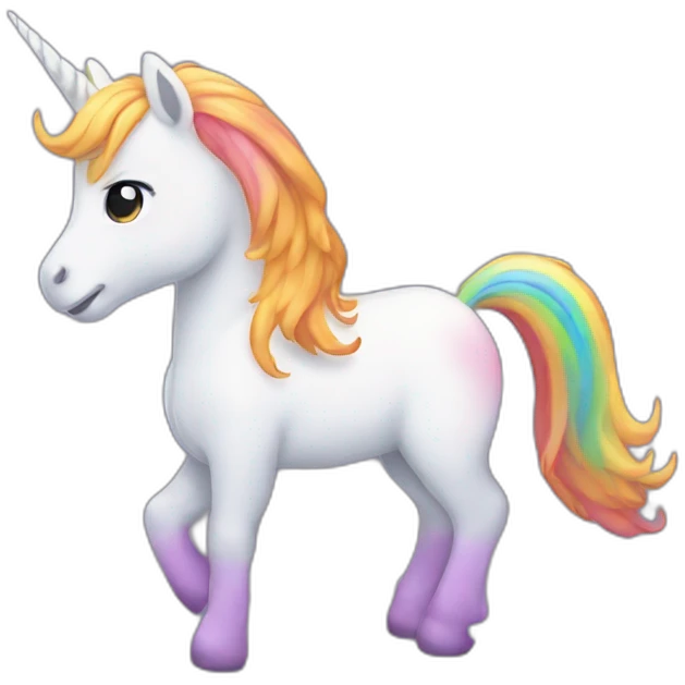 Unicornio arcoiris emoji