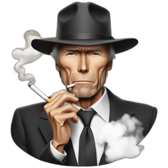 Nodrawing clint eastwood smoking emoji