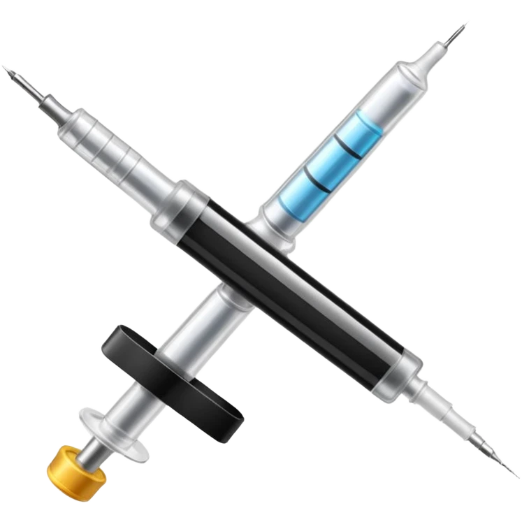 Syringe with black tape over it.
 emoji