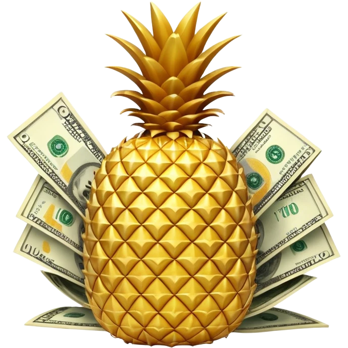 Money pineapple  emoji