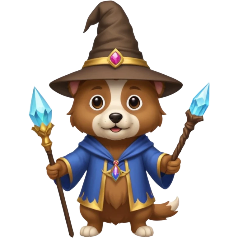 Dog wizard emoji