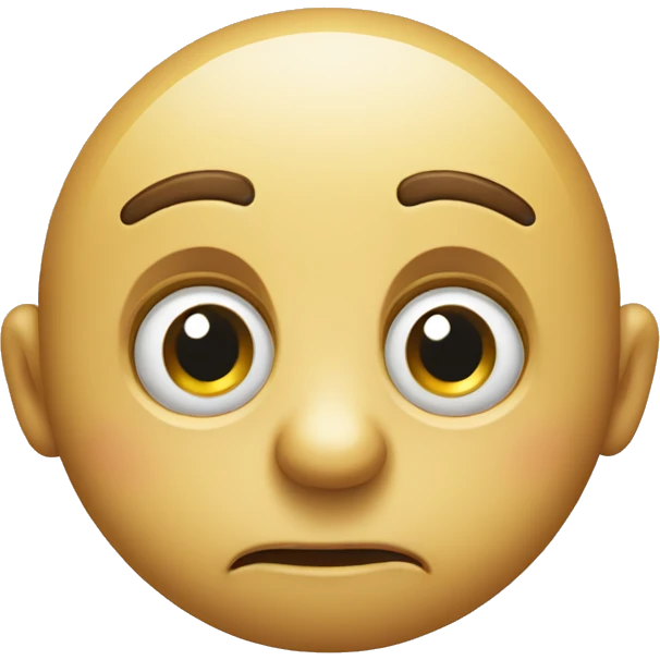 A smiley with big eyes and a closed mouth  emoji