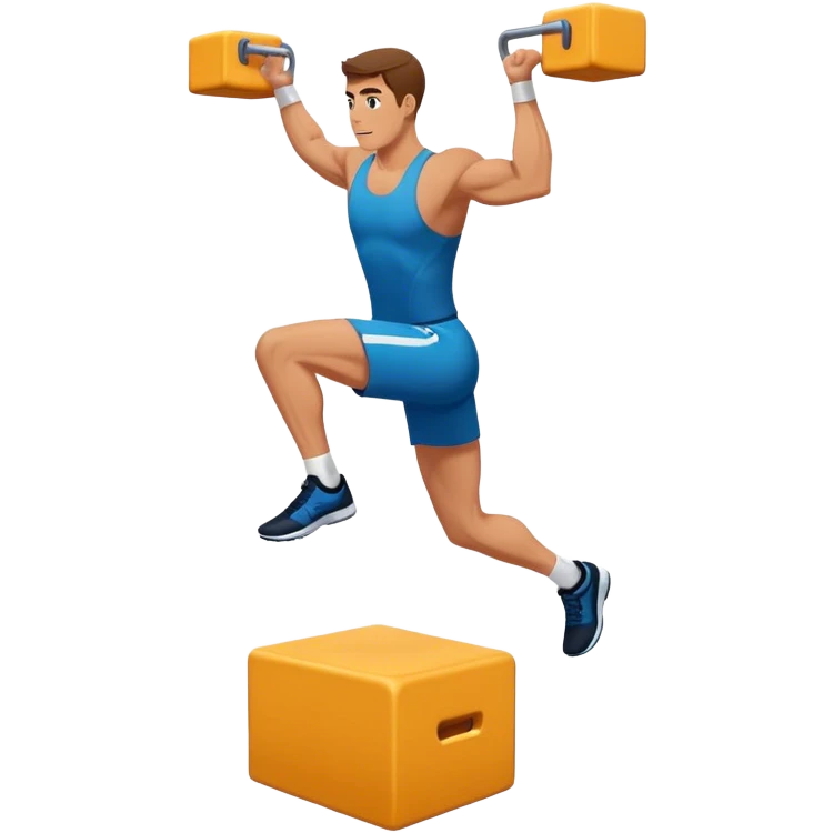 plyo-box-jump exercise side-view emoji