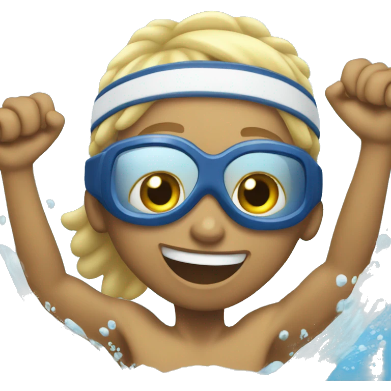 excited swimmer emoji