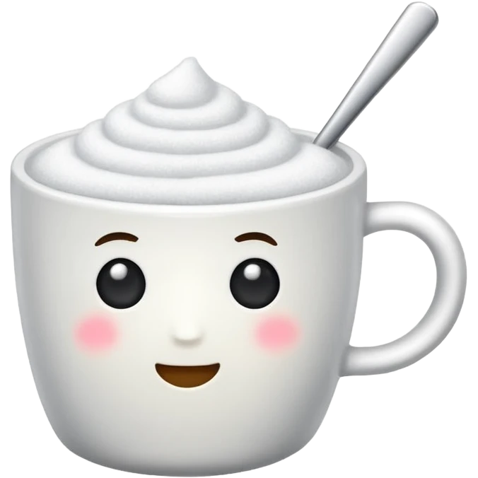 Cup of white sugar emoji