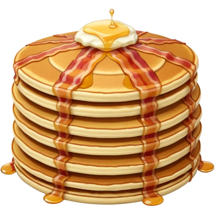 pancakes with meat emoji