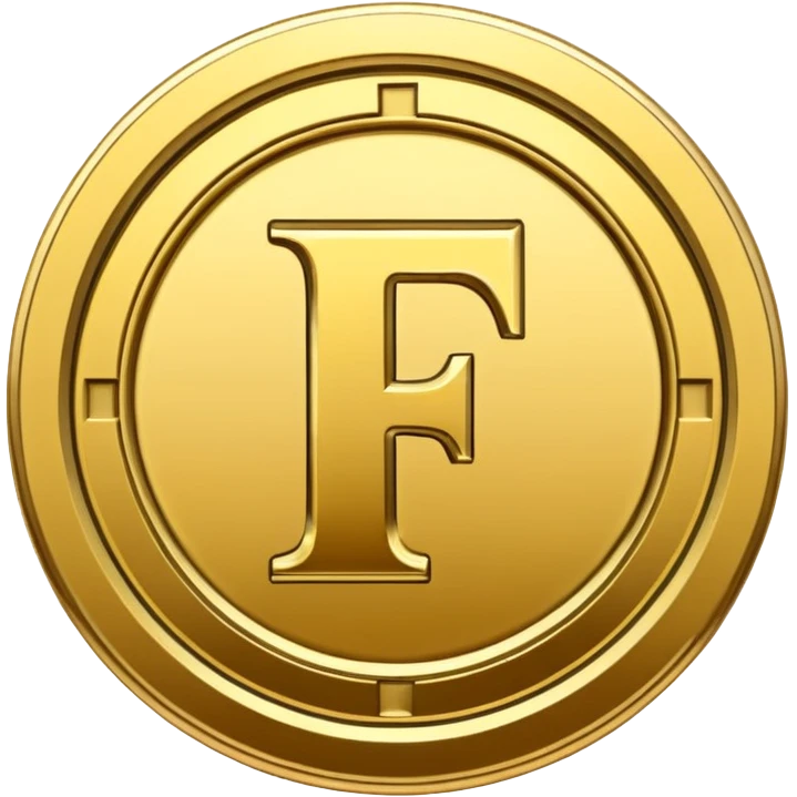 Currency crypto money symbol for the money "Fcoins" big letter F, casino coin colored

Dont make an E emoji