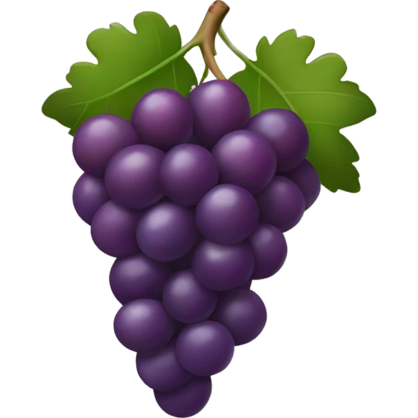 Burgundy grapes emoji
