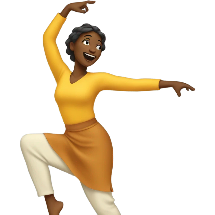 Dancing white woman emoji