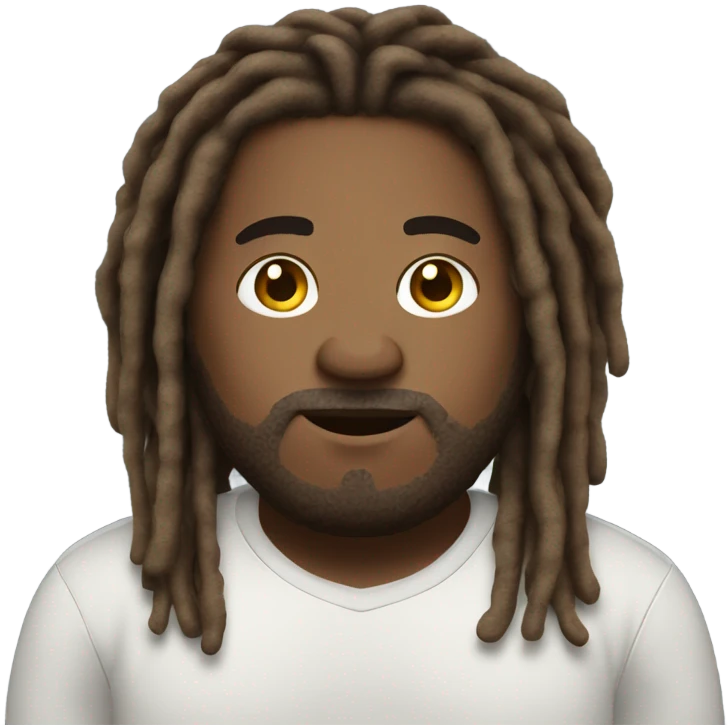 plus size man with dreads full body emoji