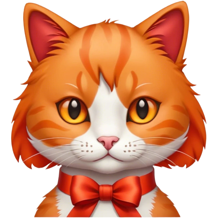 cat with ribbon emoji