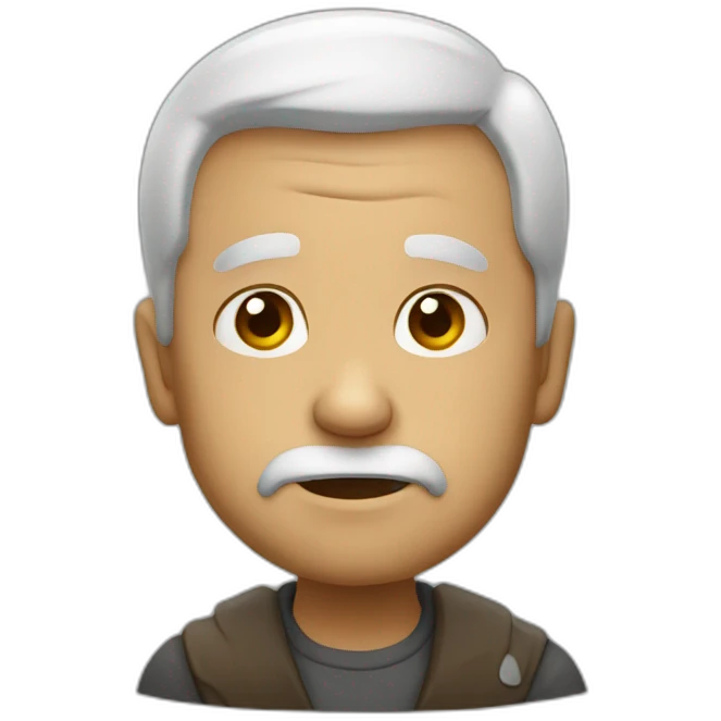 Papa triste emoji
