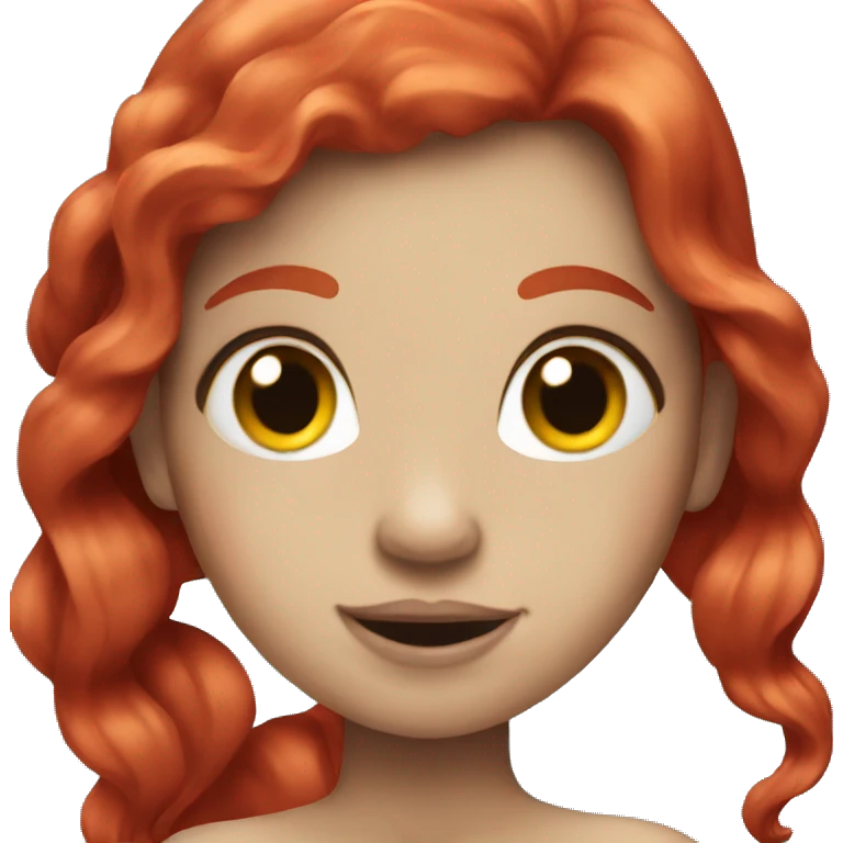 Red head mermaid  emoji