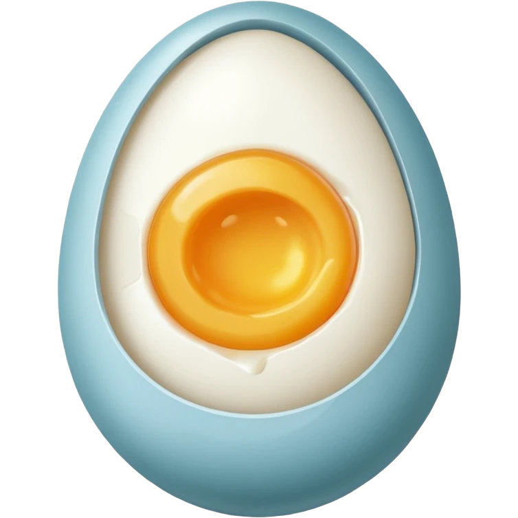 A peeled egg emoji