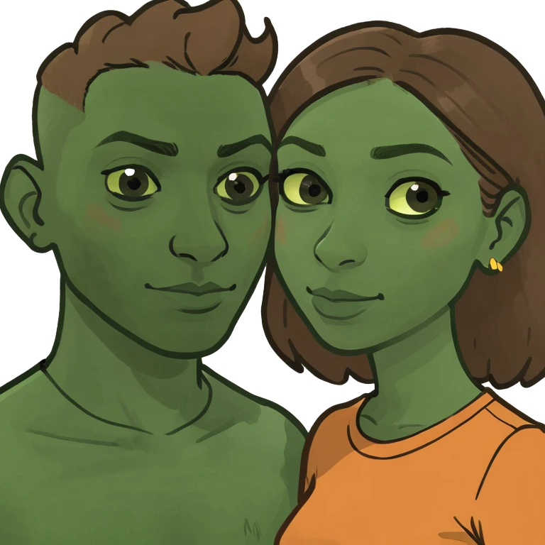 Brown-skinned couple emoji