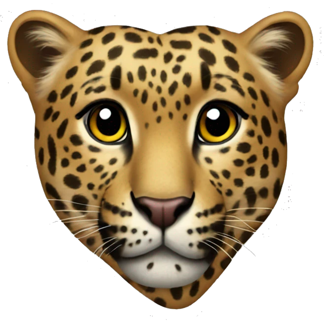 Leopard heart emoji