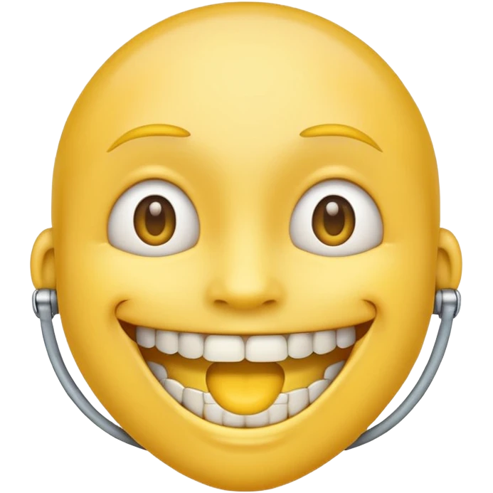 Emoji avec un appareil dentaire  emoji