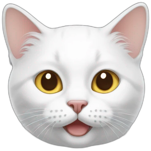 white-cat-🥳 emoji