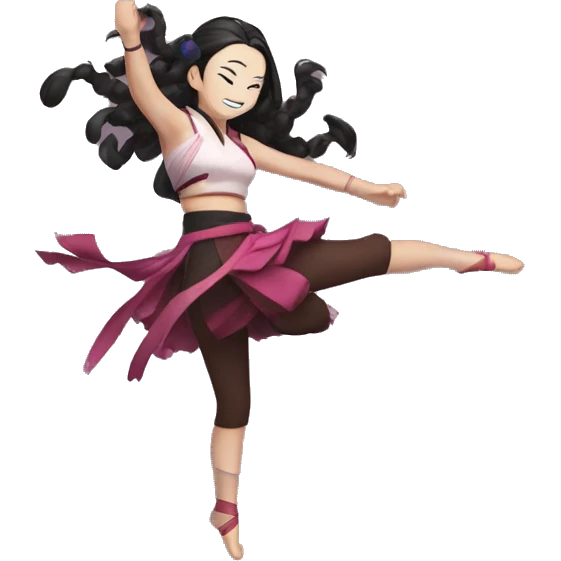 Dancing nezuko emoji