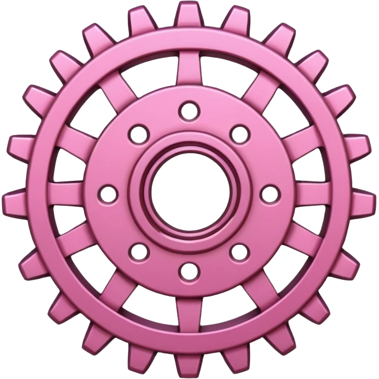 pink  setting gear emoji