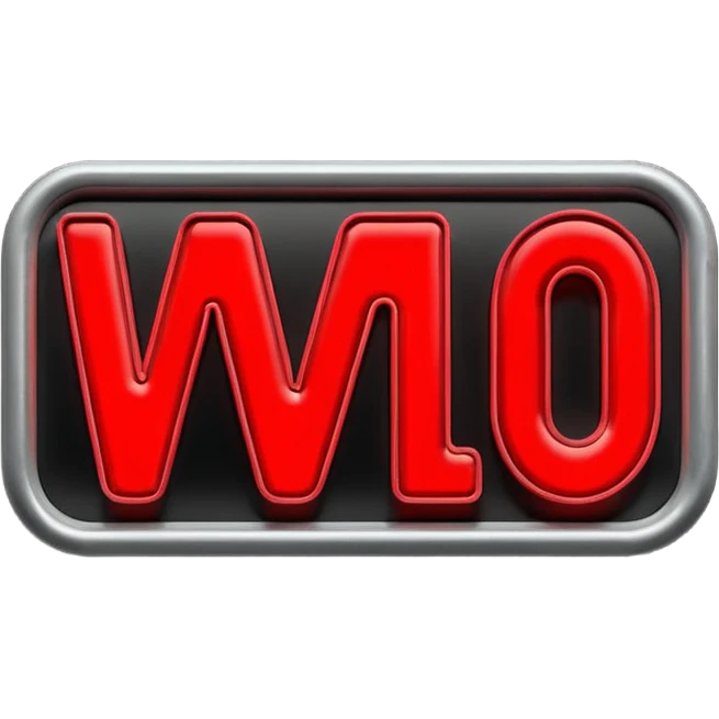 Minimalist emoji-style sticker of a flickering neon sign “HELLWOOD”, cracked letters, some missing, grayscale tubes with only faint glow in faded red

 emoji