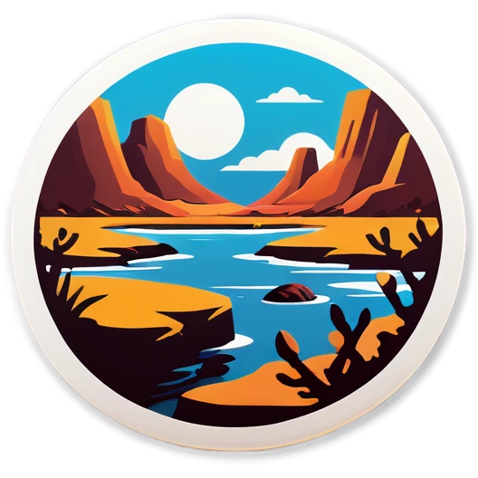 rocky landscape with animal focus emoji