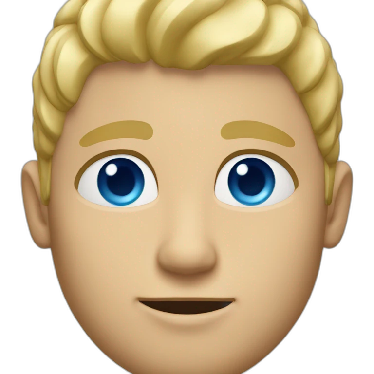 blonde man with blue eyes emoji