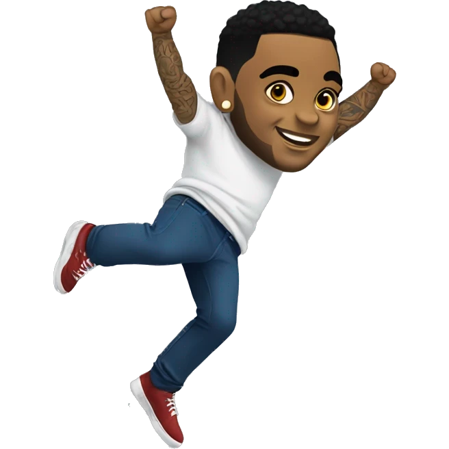 kevin gates jumping side profile emoji