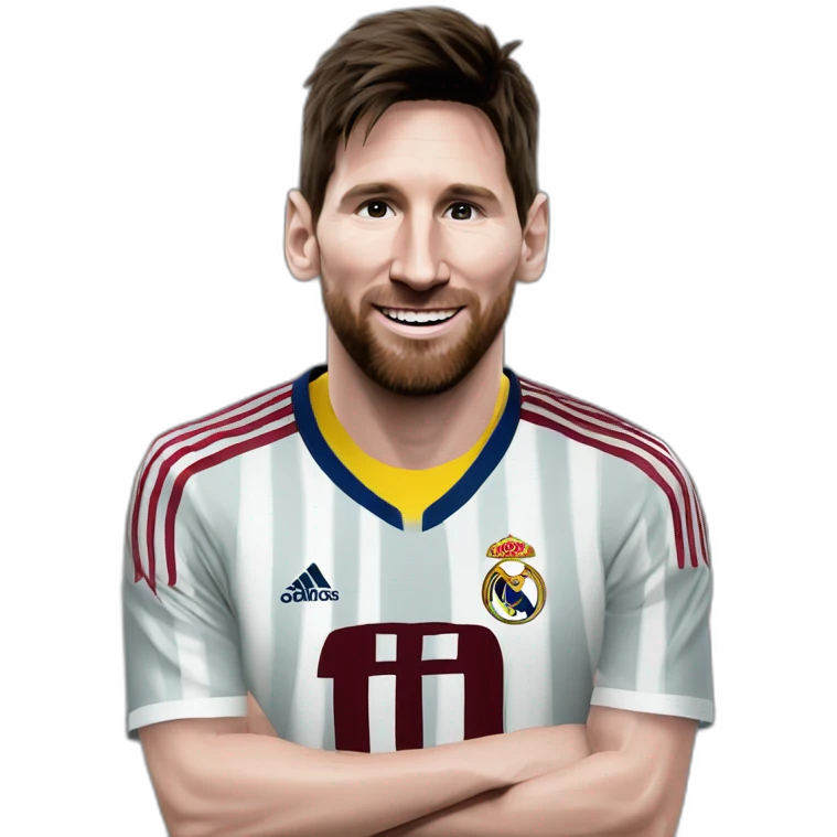 messi campeon de la champions con el madrid emoji