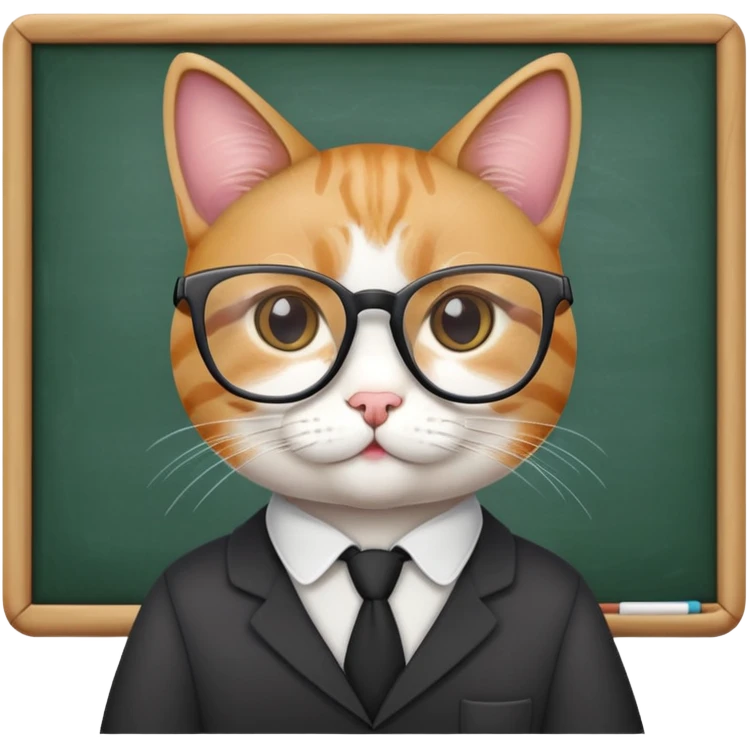 teacher cat emoji