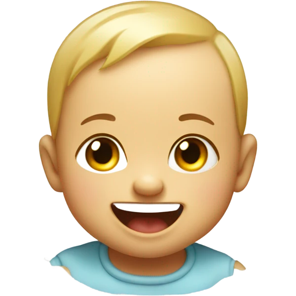 Baby laughing  emoji