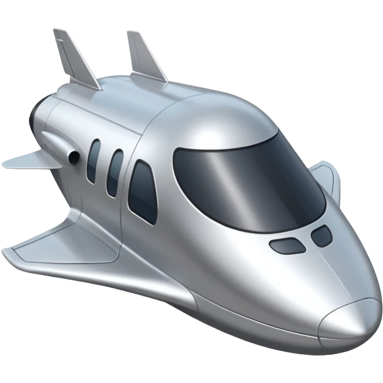 
silver shuttle emoji